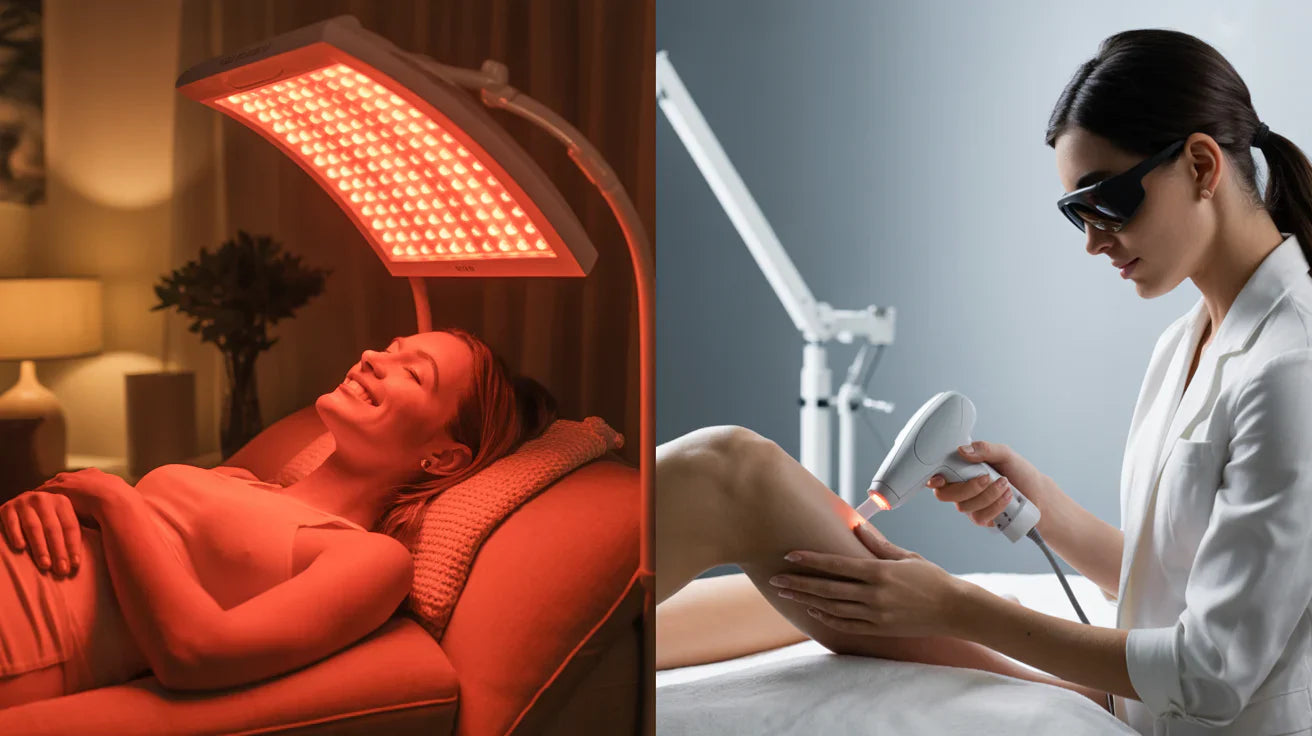 Red light therapy vs. laser therapy: Which is better for skin, pain, or recovery? Learn the differences, benefits, and risks in this easy guide!