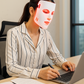 Glaminor Quad LED Red Light Therapy Mask – Anti-Aging & Acne Multi-Color Facial Device (Infrared + Blue Light)