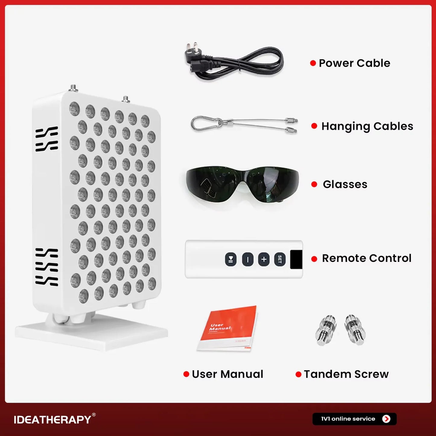 Glaminor LED/Red Light Therapy Panel – Smart, Multi-Wavelength Pain Relief & Skin Renewal