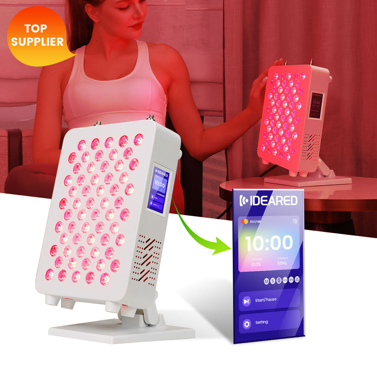 Glaminor RL60S Red Light Therapy Panel – Pain Relief & Skin Vitality