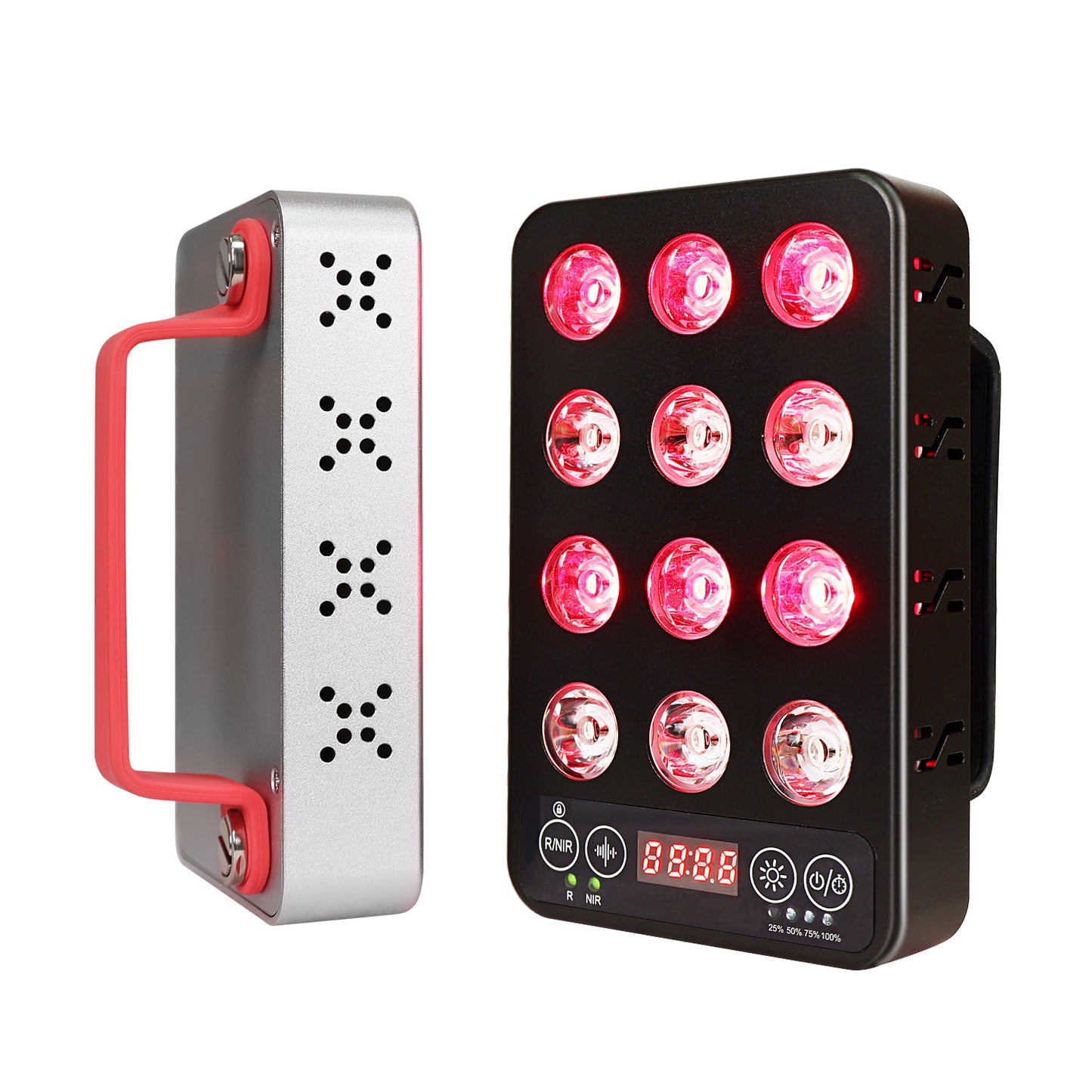 Glaminor RL15-T Handheld Red Light Therapy Device – Dual Wavelength (660nm + 850nm) for Pain Relief & Skin Care